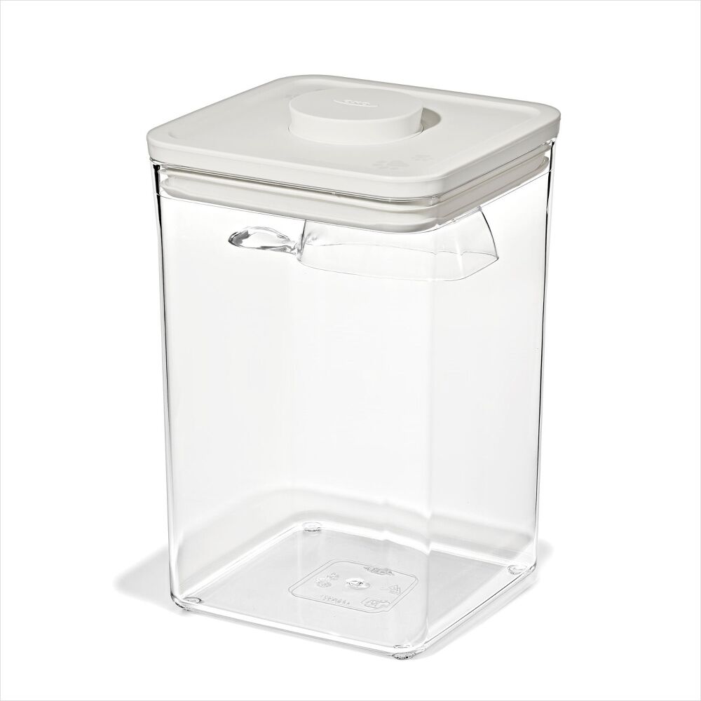 OXO Pet POP Container with Scoop — Big Square Medium — 4.4 Qt/4.2 L Z6