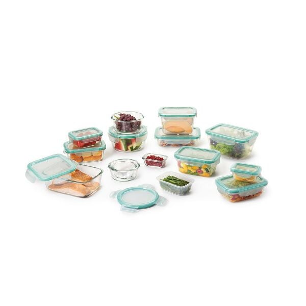 OXO Good Grips 30 Piece Smart Seal Glass & Plastic Container Set M6