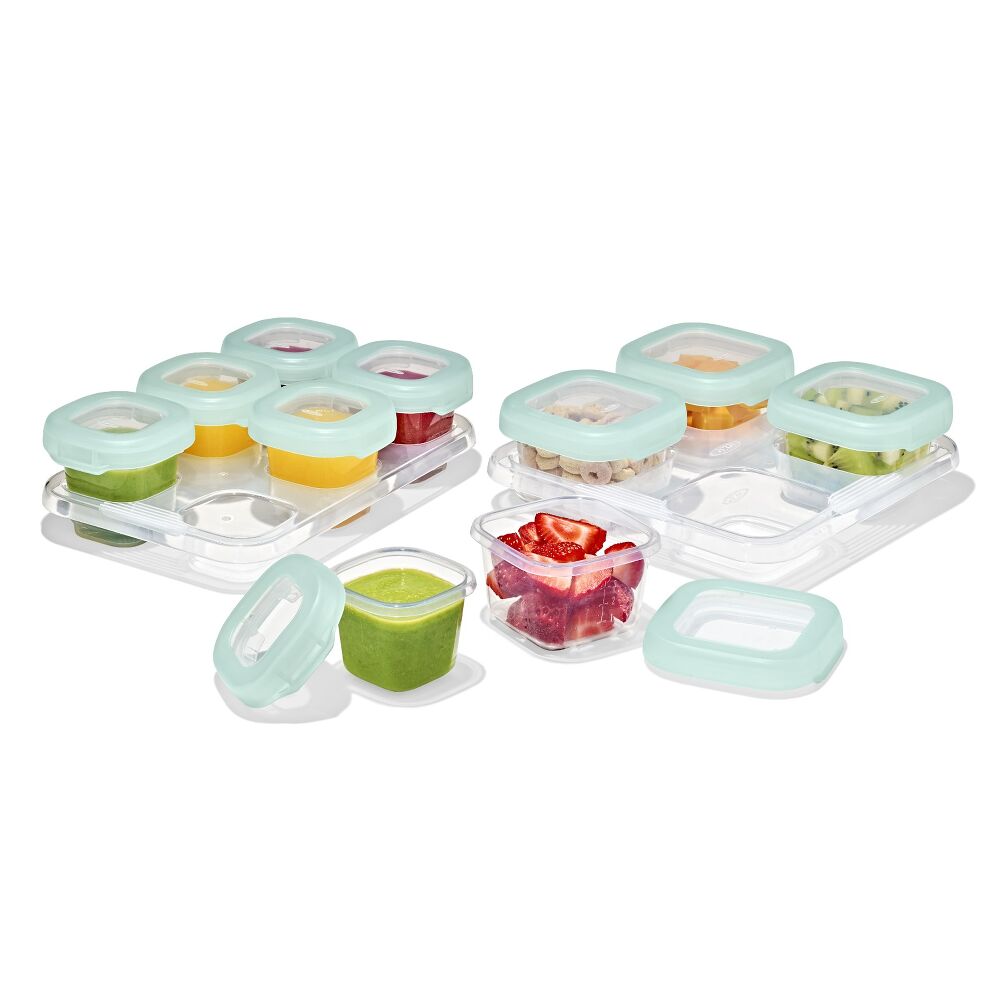 12-Piece Baby Blocks Food Storage Container Set - Opal F8