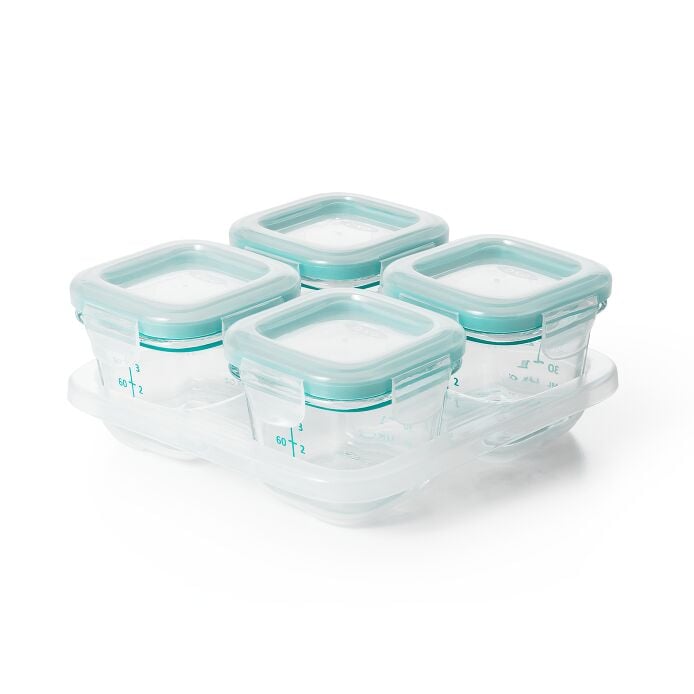 4 oz Glass Baby Blocks™ Freezer Storage Containers B5