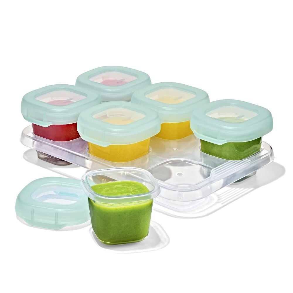 Baby Blocks Food Storage Containers (2 oz) - Opal L1