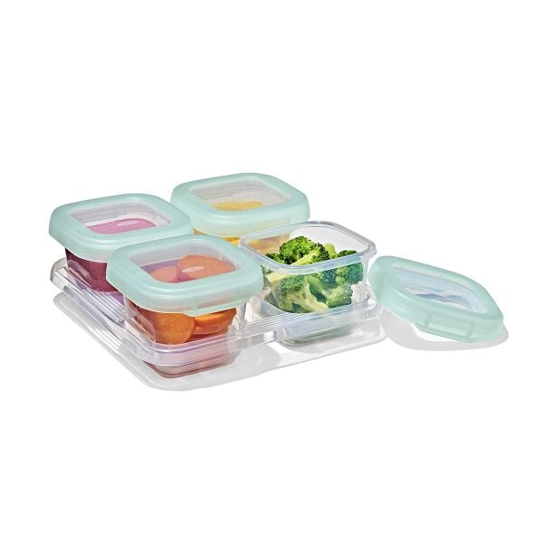Baby Blocks Food Storage Containers (6 oz) - Opal I9