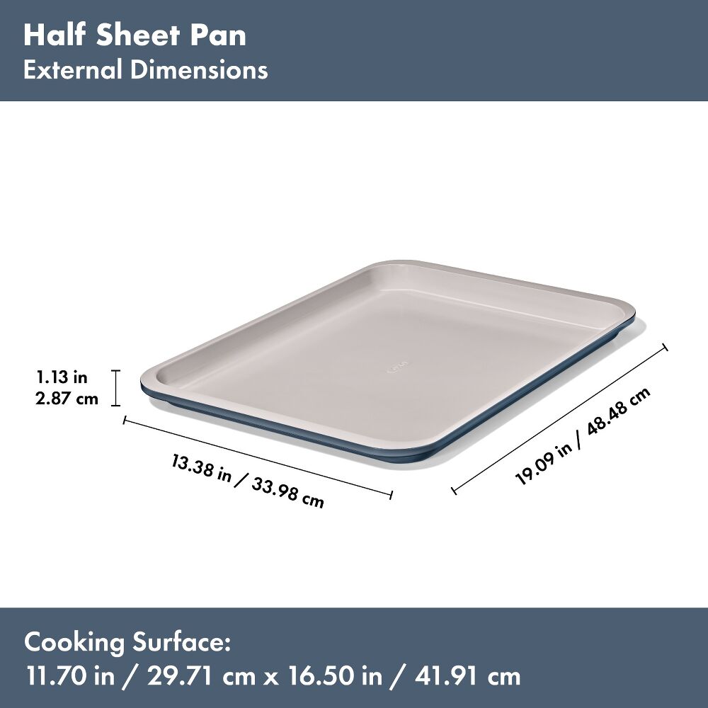 Non-Stick Pro Ceramic Coated Metal Bakeware Half Sheet Pan Q1