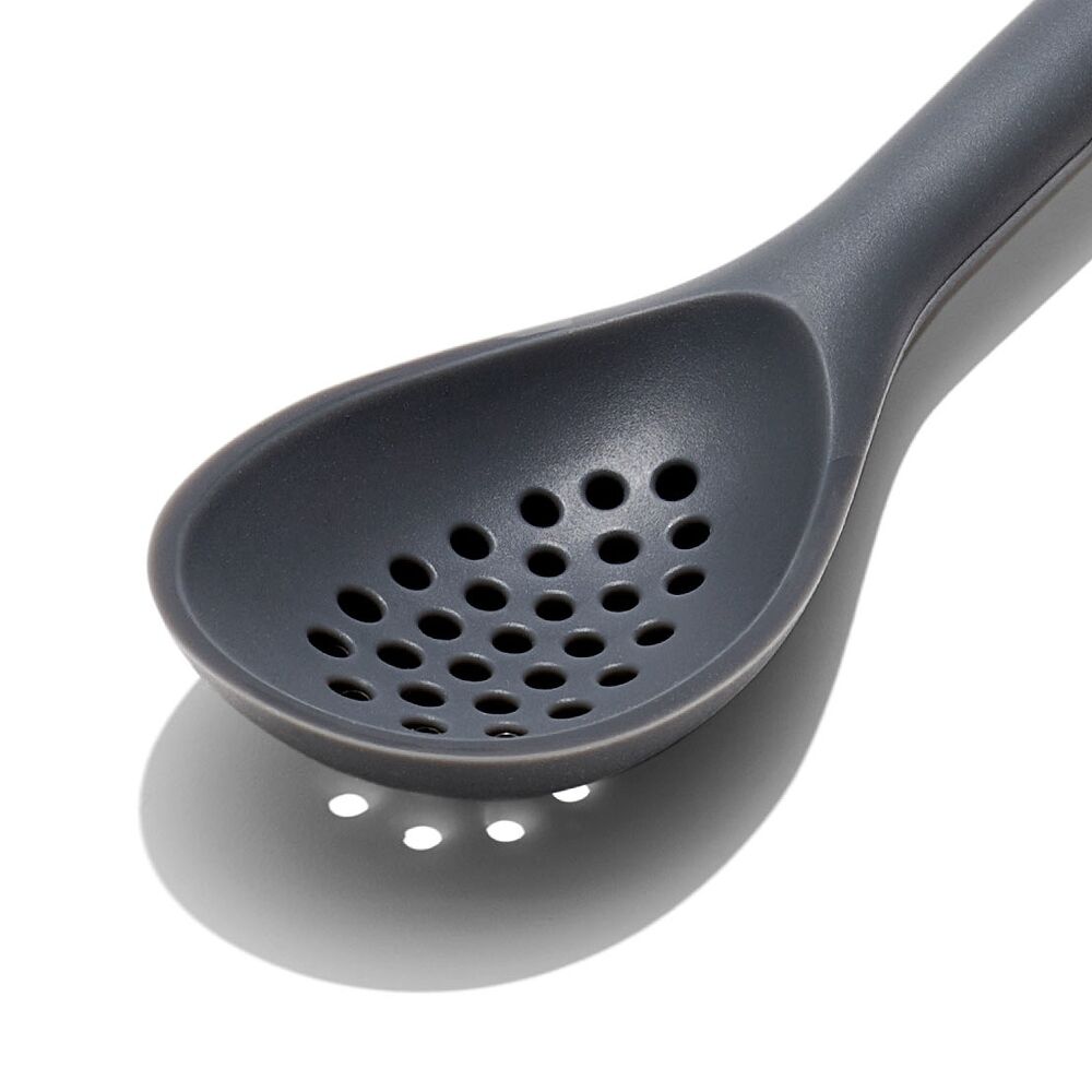 OXO Good Grips Silicone Slotted Spoon - Peppercorn S1