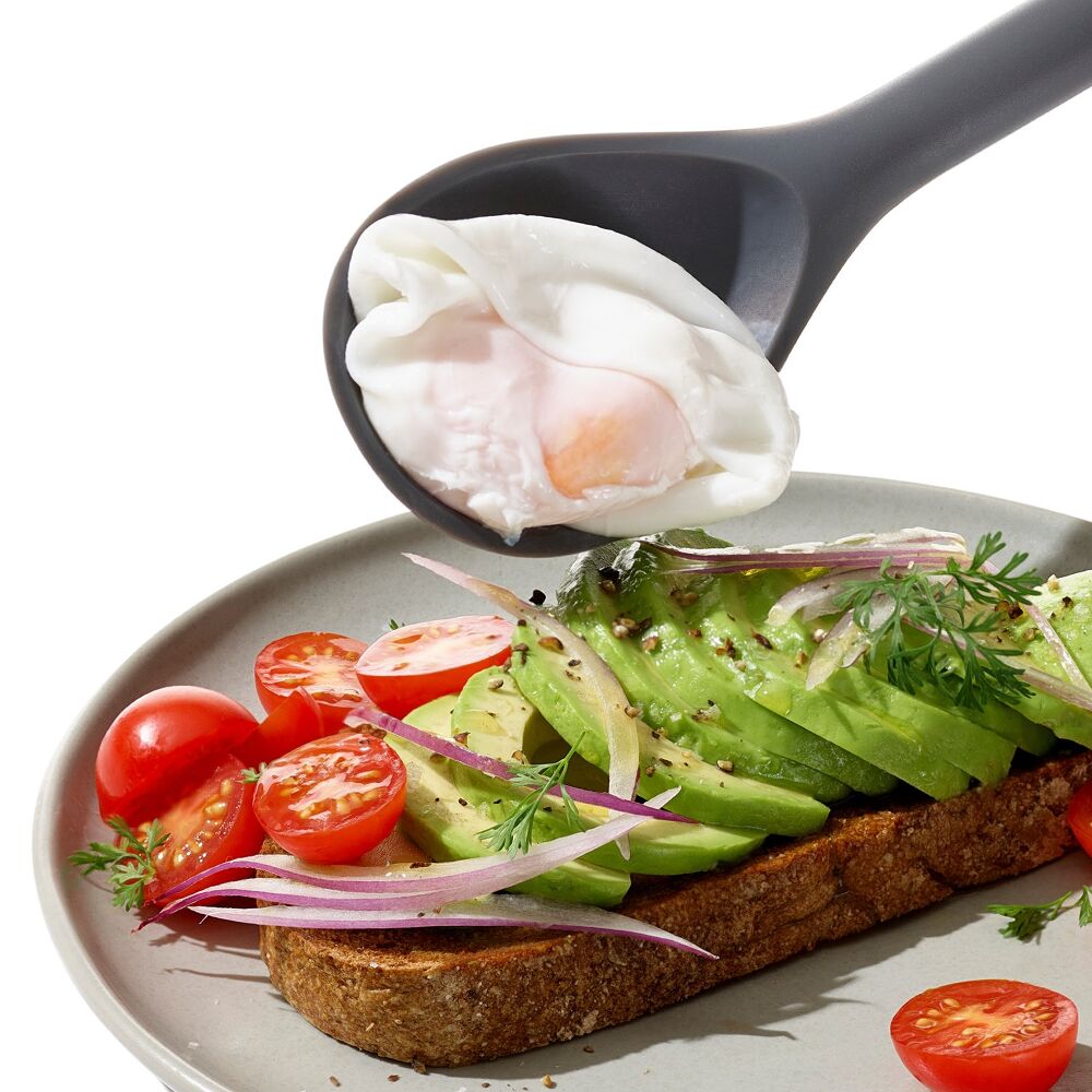 OXO Good Grips Silicone Slotted Spoon - Peppercorn S1