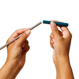 4-Piece Reusable Straw and Brush Set with Case S6