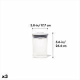 POP Round Canister 3-Piece Mini Bath Set (0.6 Qt) C7