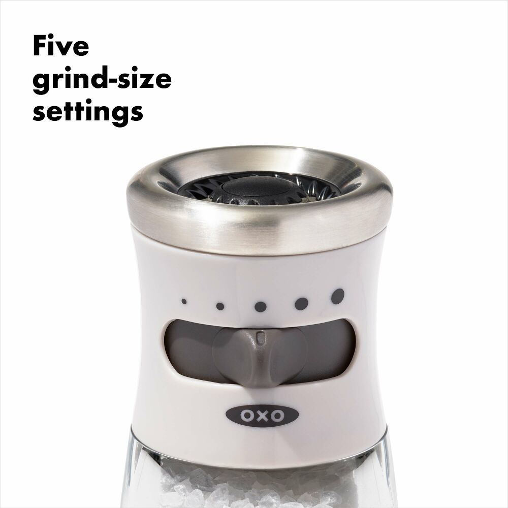 Contoured Mess-Free Salt Grinder D0
