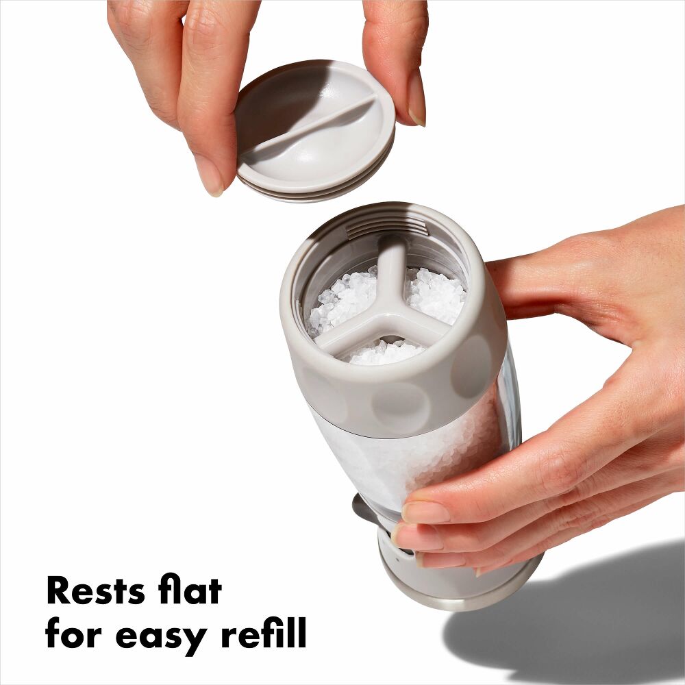 Contoured Mess-Free Salt Grinder D0