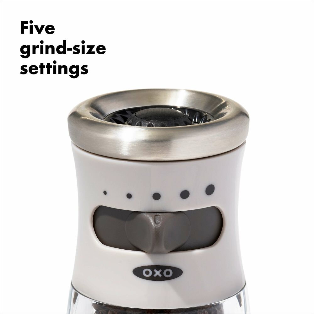 Contoured Mess-Free Pepper Grinder W5