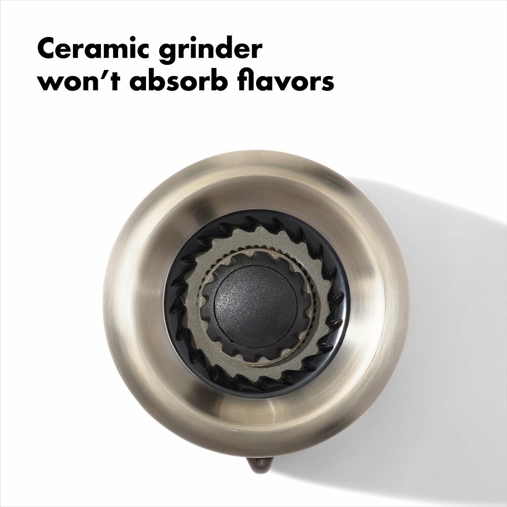 Contoured Mess-Free Pepper Grinder W5