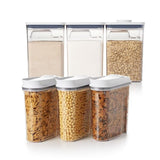 3 Piece Cereal Dispenser Set & 6-Piece POP Container Set Bundle E2