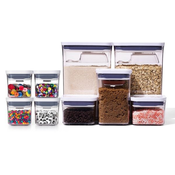 8-Piece POP Container Baking Set & POP 4-Piece Mini Container Set Bundle G8
