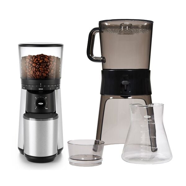 Cold Brew Coffee Maker & Conical Burr Coffee Grinder Bundle P1