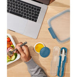 Prep & Go Stainless Steel Utensils With Case - Ocean Blue I2