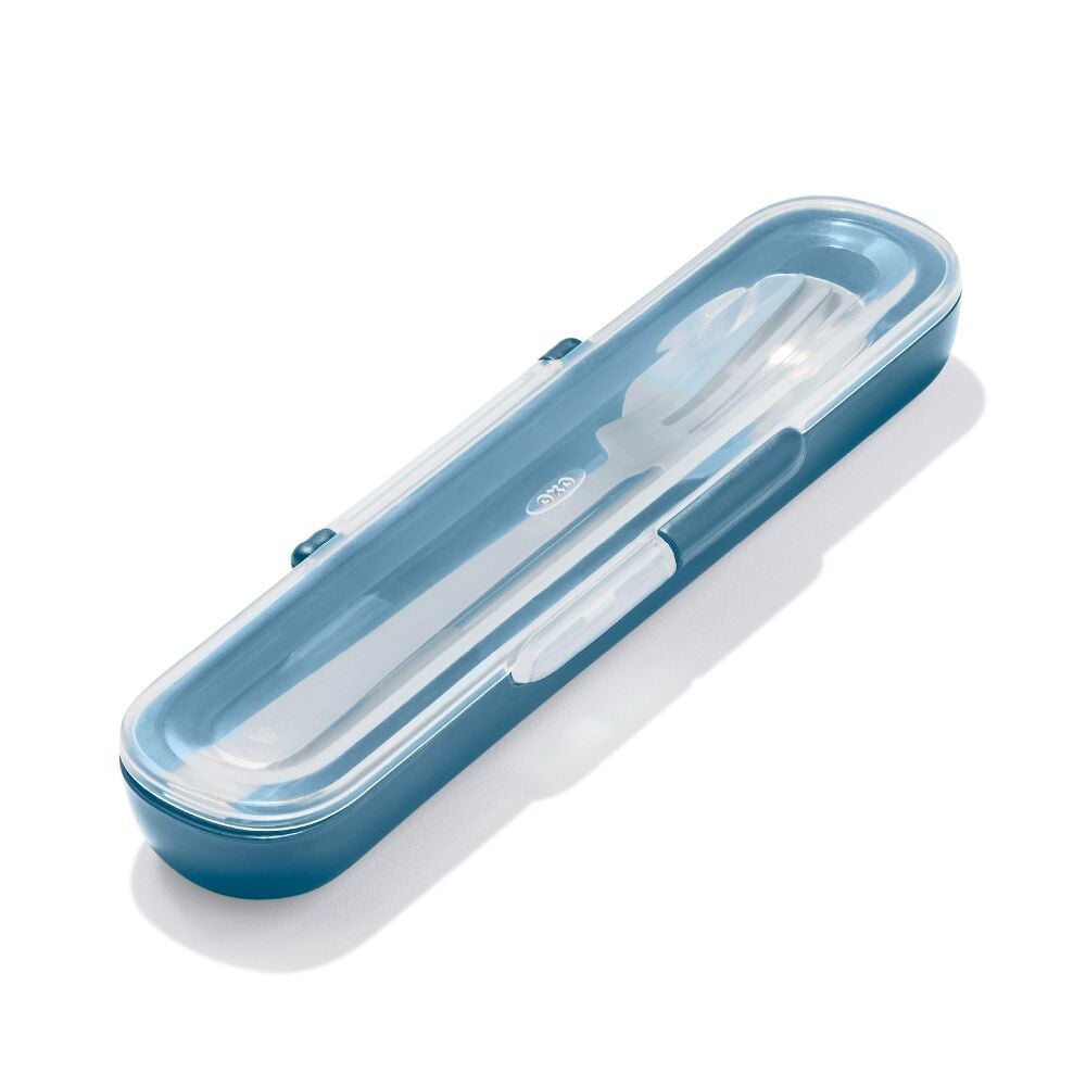 Prep & Go Stainless Steel Utensils With Case - Ocean Blue L6