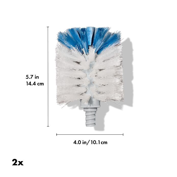 Stainless Steel Bottle Brush Refill - 2 Pack X1