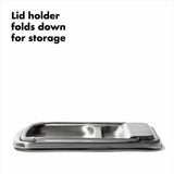 Stainless Steel Spoon Rest with Lid Holder O4