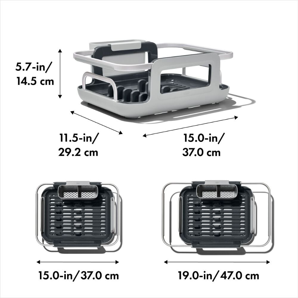 Over-the-sink Aluminum Dish Rack L9