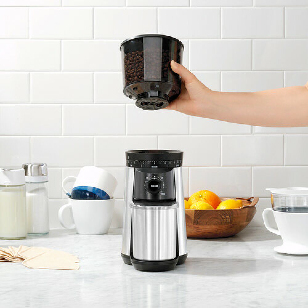 Replacement Hopper with Lid for Conical Burr Coffee Grinder B0