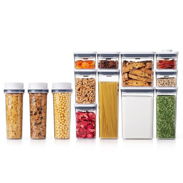 3 Piece Cereal Dispenser Set & 10-Piece POP Container Set Bundle R2