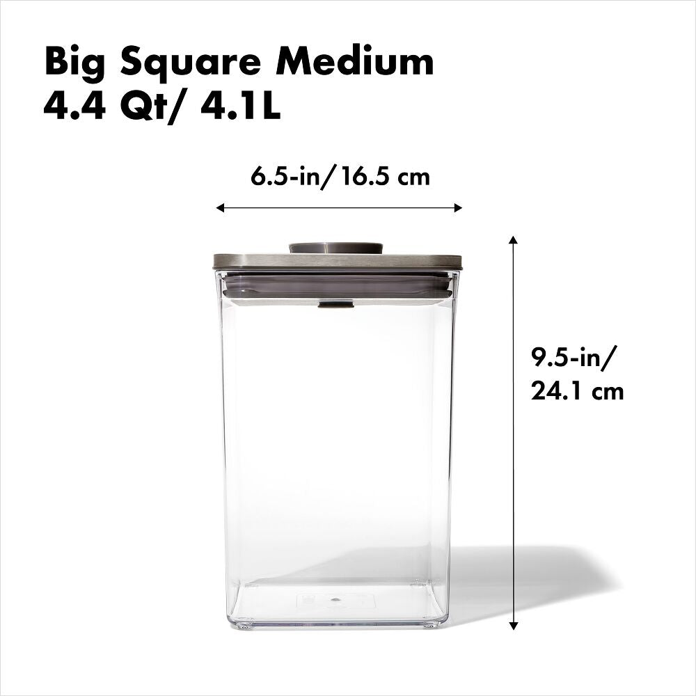 POP Container - Big Square Medium (4.4 Qt/4.2 L) A0
