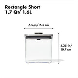 POP Container - Rectangle Short (1.7 Qt/1.6 L) - Matte Black S6