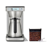 12-Cup Coffee Maker with Podless Single-Serve Function & Steel Coffee POP Container (1.7 Qt) with Scoop Bundle G3