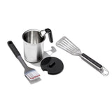 Grilling Basting Pot and Brush Set & Grilling Precision Turner Bundle E1