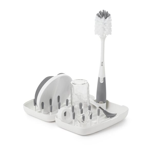 On-the-Go Drying Rack with Bottle Brush F4