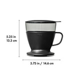 Pour Over Coffee Maker with Water Tank - Matte Black Z3