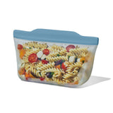 Silicone Reusable Bag  Stand-Up Quart (32 oz) - Ocean Blue D5