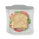 Silicone Reusable Bag  Sandwich (28 oz) - Fog Z6