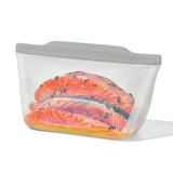 Silicone Reusable Bag  Stand-Up Half Gallon (64 oz) - Fog F6