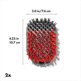 Outdoor Nylon Grill Brush Set of 2 Replacement Heads Q8