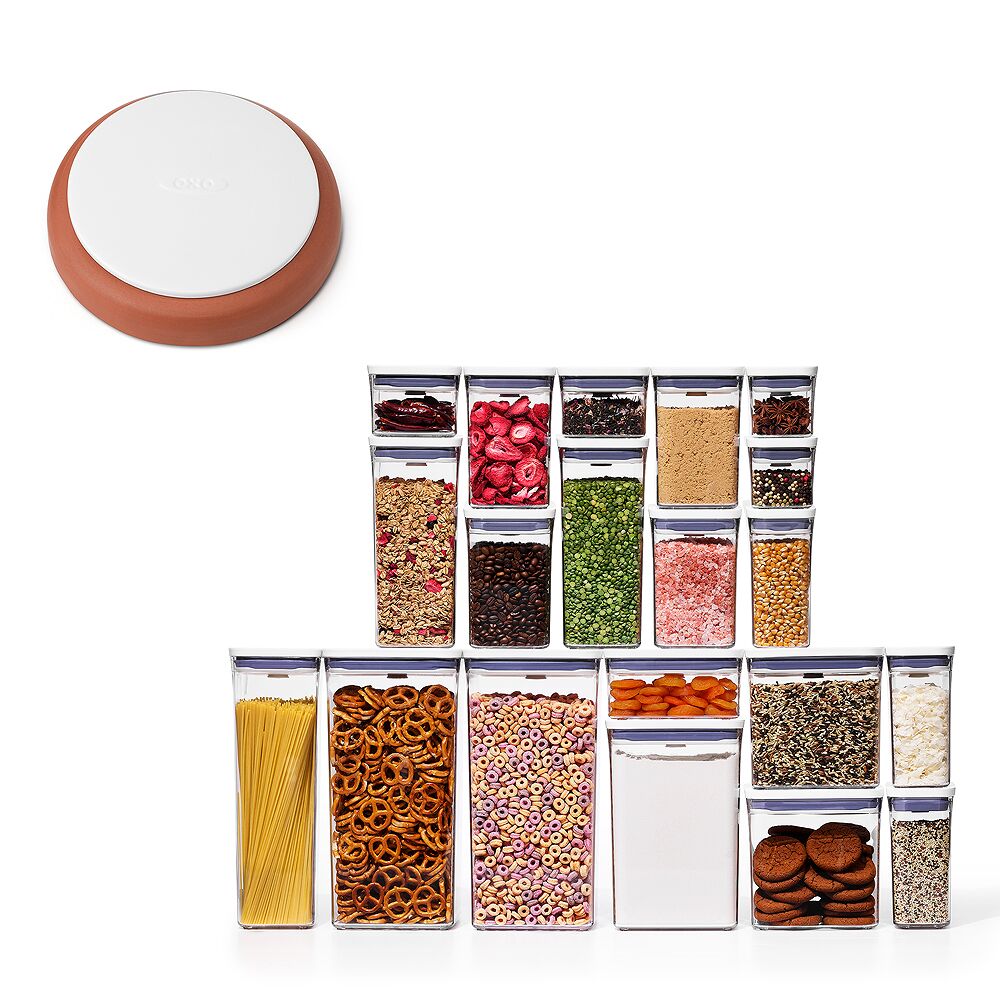 POP Brown Sugar Keeper & 20-Piece POP Container Set Bundle G6