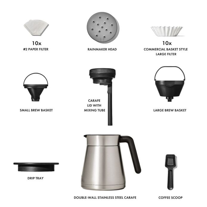 12-Cup Coffee Maker with Podless Single-Serve Function W3