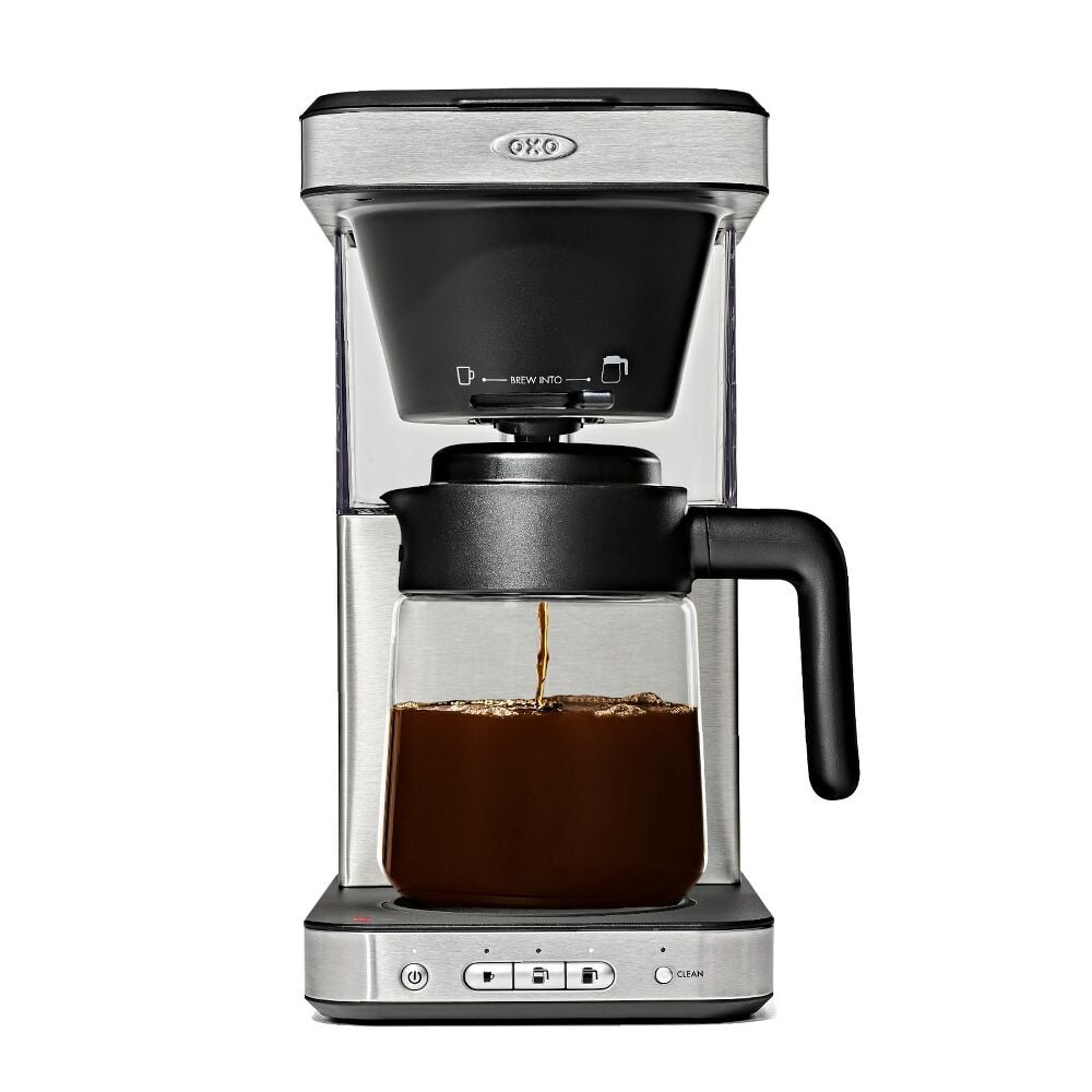 8-Cup Coffee Maker with Podless Single-Serve Function and Glass Carafe R5