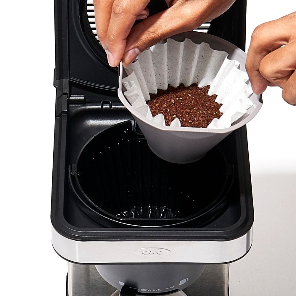 8-Cup Coffee Maker with Podless Single-Serve Function and Glass Carafe R5