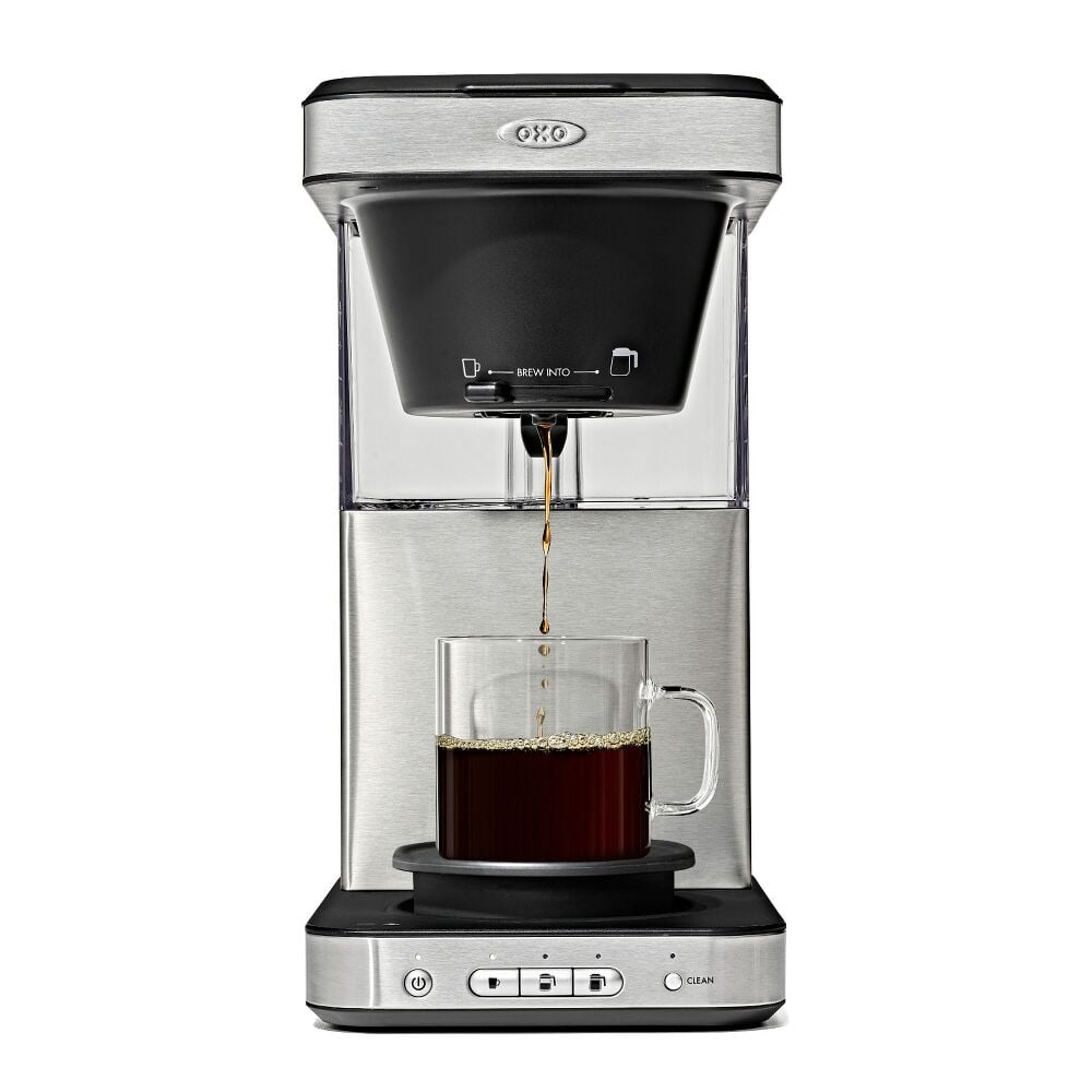 8-Cup Coffee Maker with Podless Single-Serve Function and Glass Carafe R5