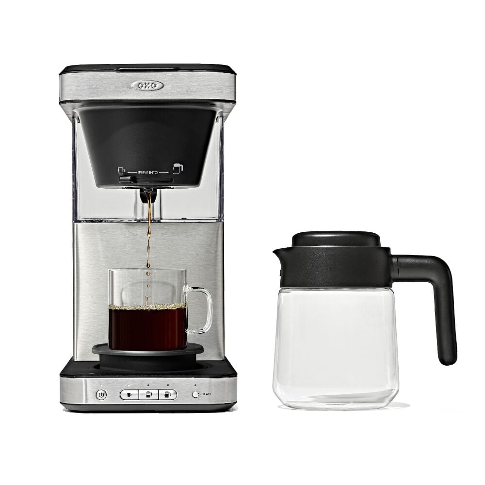 8-Cup Coffee Maker with Podless Single-Serve Function and Glass Carafe R5