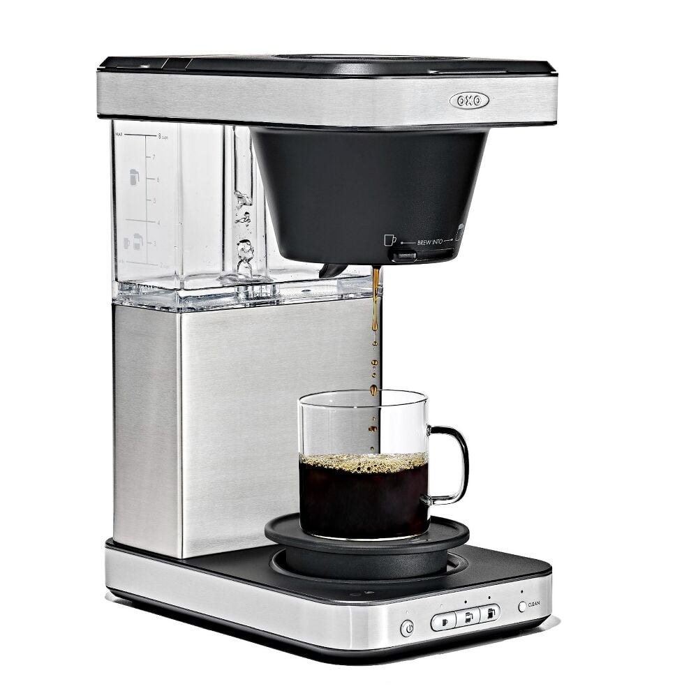 8-Cup Coffee Maker with Podless Single-Serve Function and Glass Carafe R5
