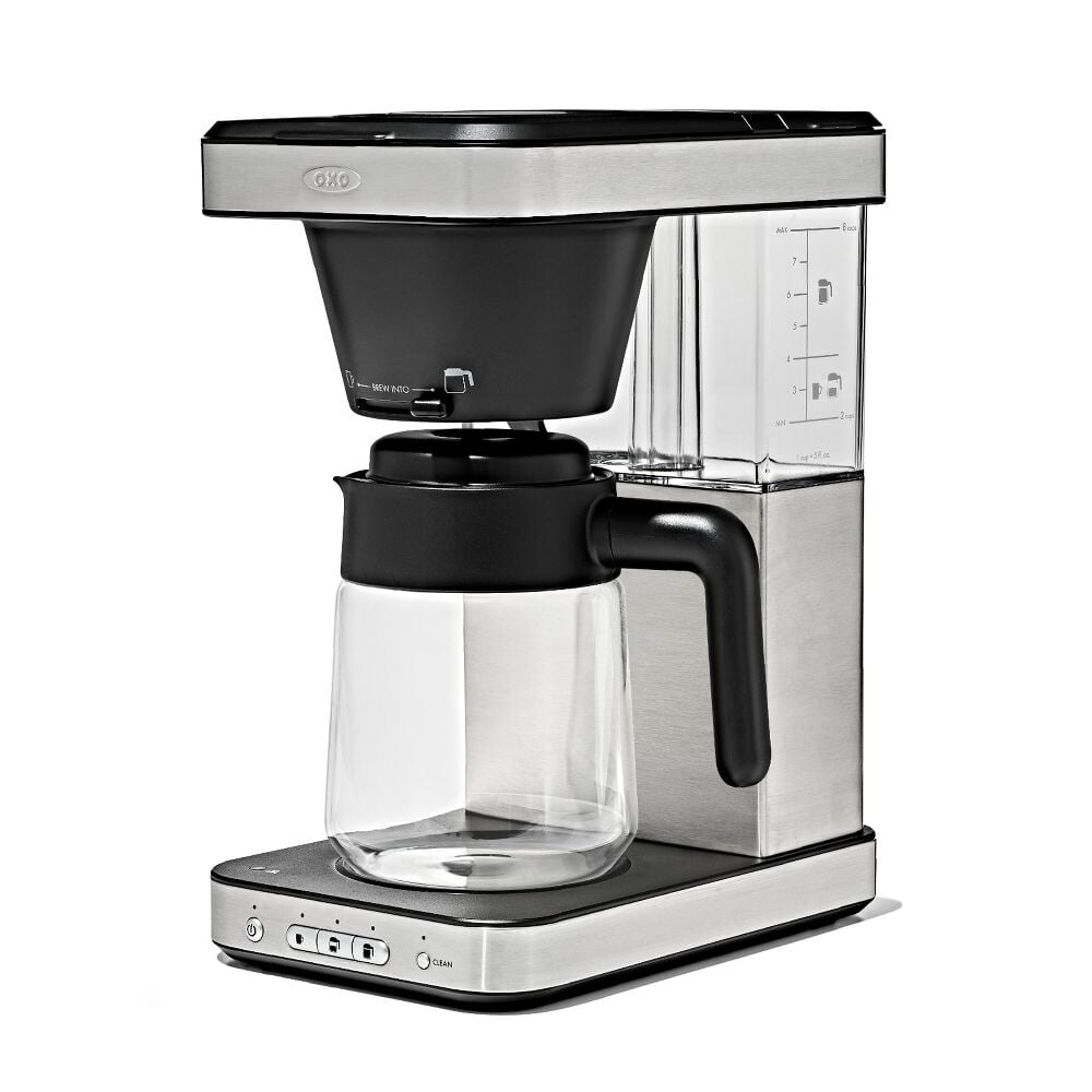 8-Cup Coffee Maker with Podless Single-Serve Function and Glass Carafe R5