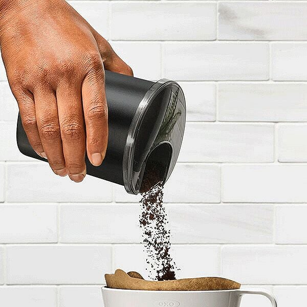 Replacement Coffee Grounds Container for Conical Burr Coffee Grinder - Matte Black K5