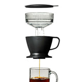 Pour Over Coffee Maker with Water Tank - Matte Black Z3