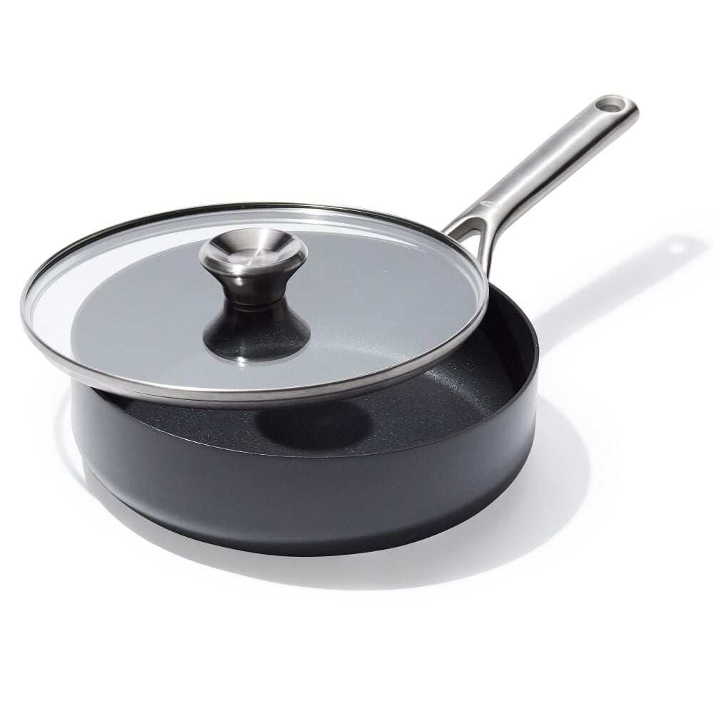 Ceramic Professional Non-Stick 3-Quart Sauté Pan with Lid S5