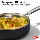 Ceramic Professional Non-Stick 3-Quart Sauté Pan with Lid S5