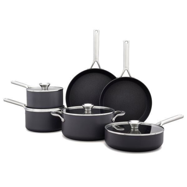Ceramic Professional Non-Stick 10-Piece Cookware Set B0