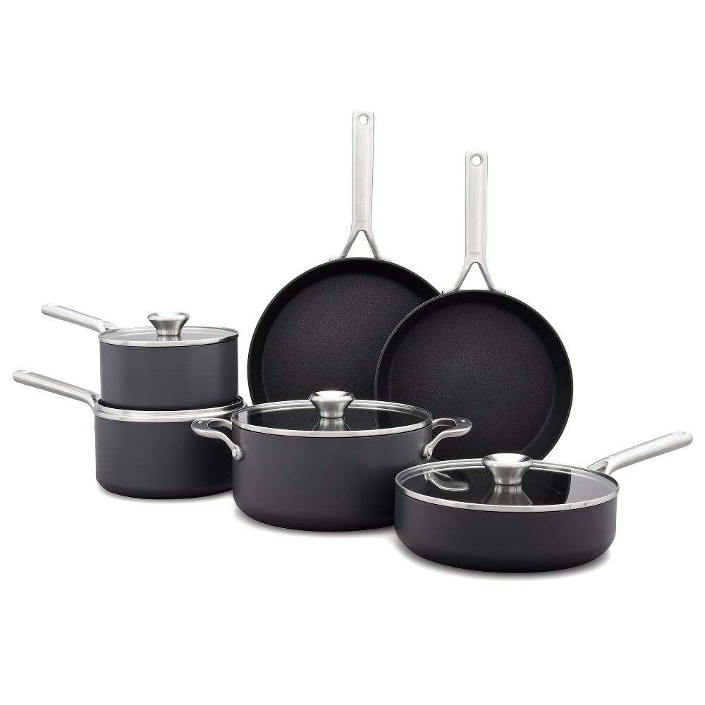 Ceramic Professional Non-Stick 10-Piece Cookware Set B0