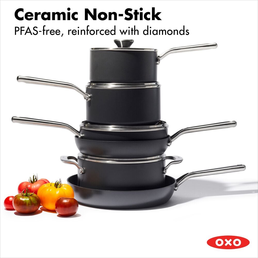 Ceramic Professional Non-Stick 10-Piece Cookware Set B0